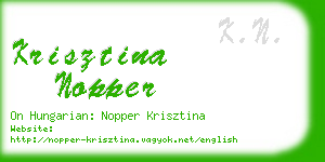 krisztina nopper business card